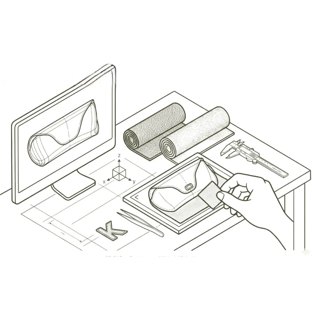 Precision branding and logo application on eyewear cases